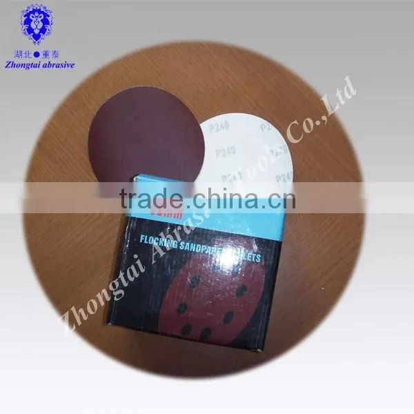 sanding paper with hook and loop set for supermarket