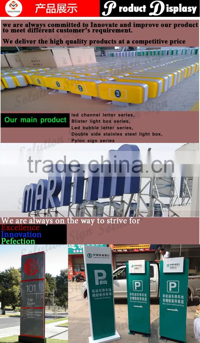 laser cutting stainless steel frame led crystal acrylic letters