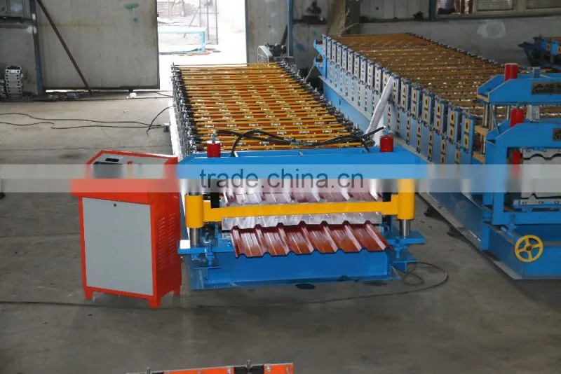 corrugated sheet metal roof making machine, Double Layer for Corrugated and Trapezoidal Roof Tile Machine