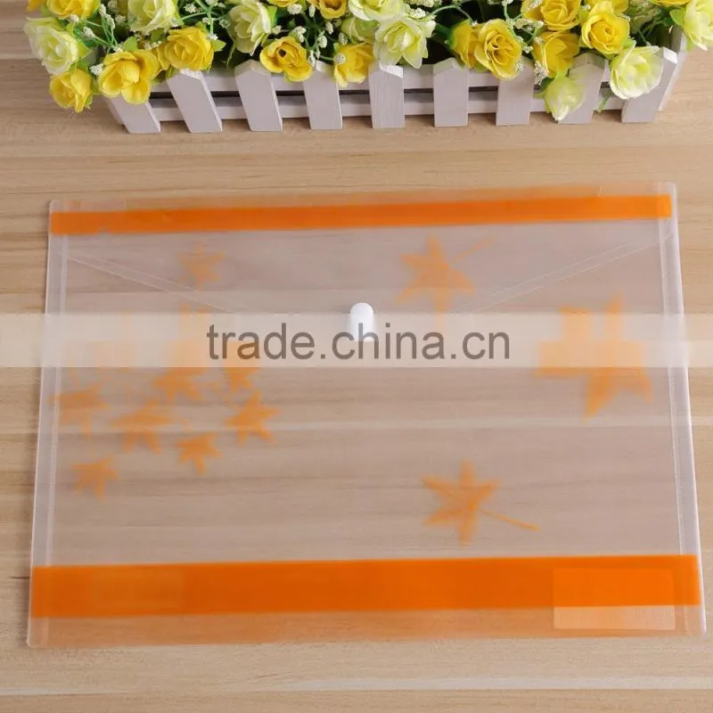 My clear bag A4 PP plastic transparent file bag document bag