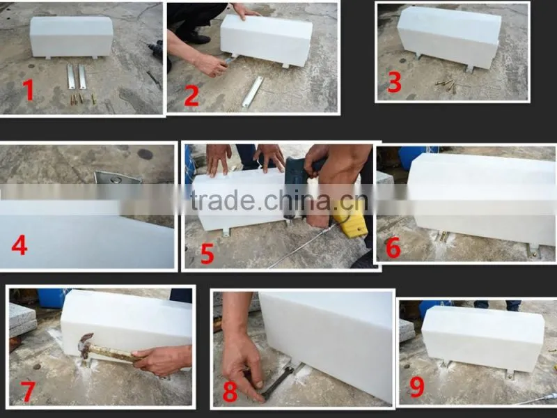 LED series products plastic led curbstone , colorful led curbstone