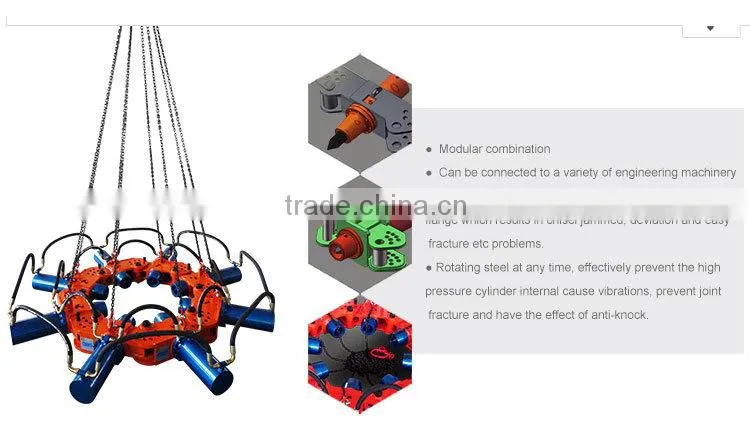 hydraulic pile breaker concrete cutting machine
