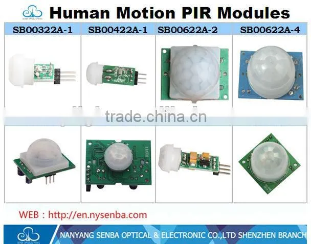 SB00412A-1 Adjust IR Pyroelectric Infrared PIR Motion Sensor Detector Module