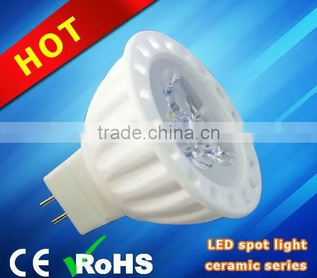 High lumens 3W 12V LED ceramic spot light