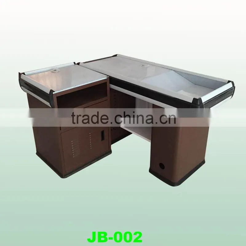 stainless steel retail checkout counter