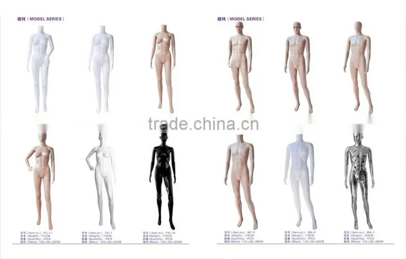 cheap half-body female mannequin with head for swimsuit factory wholesale