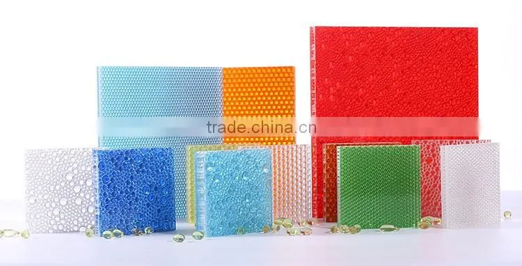 Eco-friendly Luxcore translucent synthetic resin tile acrylic honeycomb panel