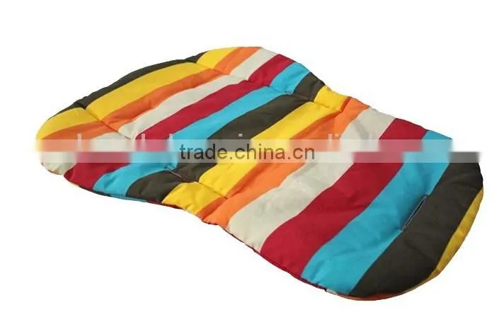 Breathable Rainbow Striped Color Baby Infant Children Stroller Cushion Car Seat