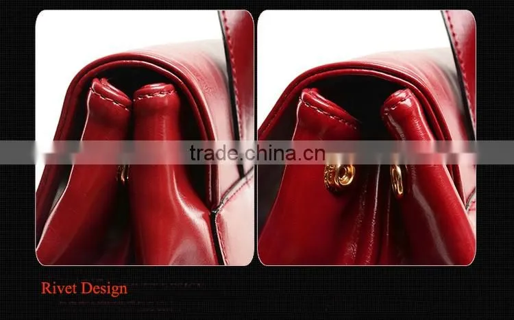 China Alibaba Shop Fashion Korean Style women red leather backpack for girls made in china