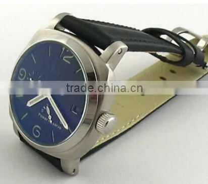 black dial 44mm Power Reserve Automatic mens mechanical steel watch
