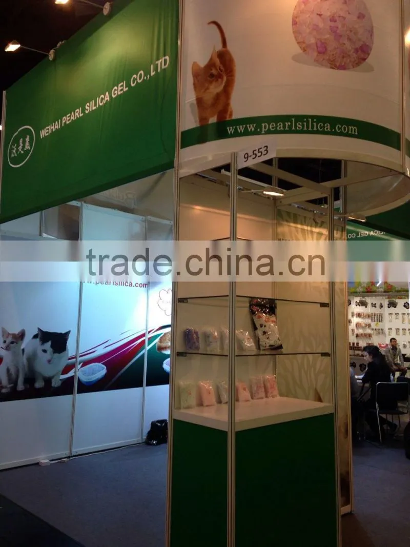 2014 Colorful Antibacterial crystal silica cat litter