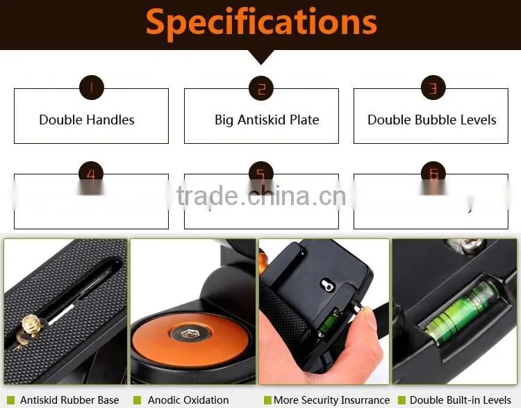 Fluid Pan Head 360 degree Panoramic Head For Camera Tripod