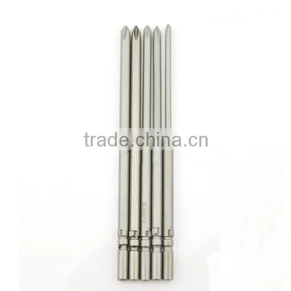 5PCS 802 Round Shank Magnetic Phillips Cross Screwdriver Bits Electric Screwdriver bits120mm Length AR-75