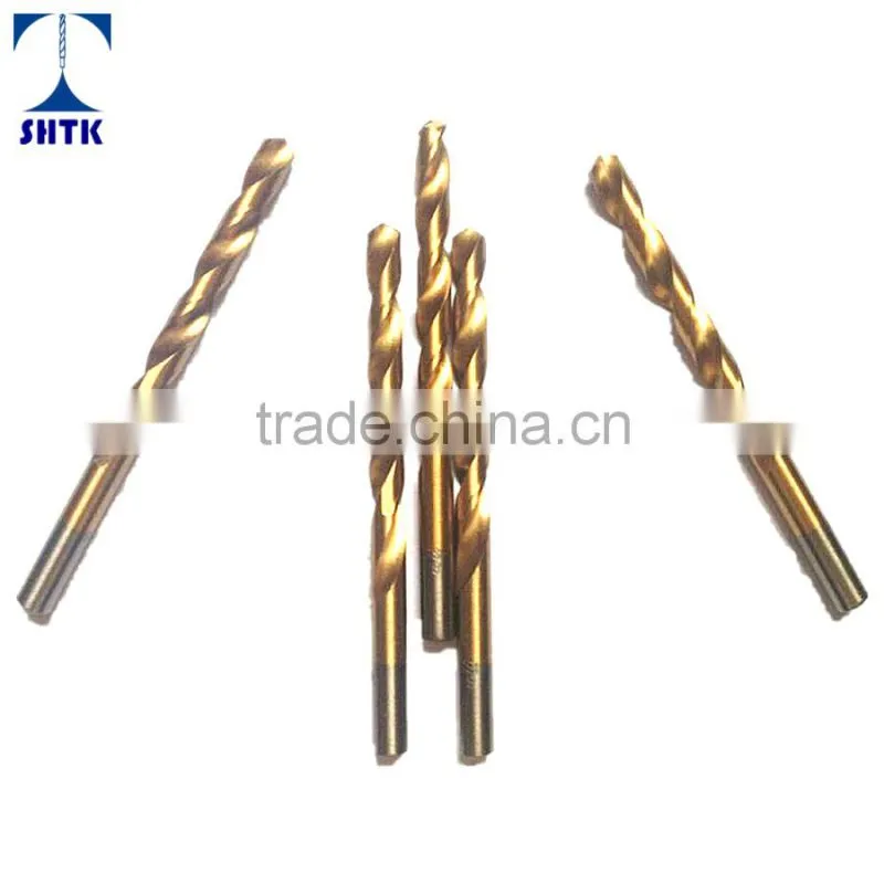 Drill bit, factory sales directly, HSS 4241 Fully Ground Twist Drill Bit, Titanium Coated