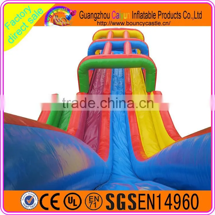 Best quality giant cheap colorful slide/inflatable water slides for sale