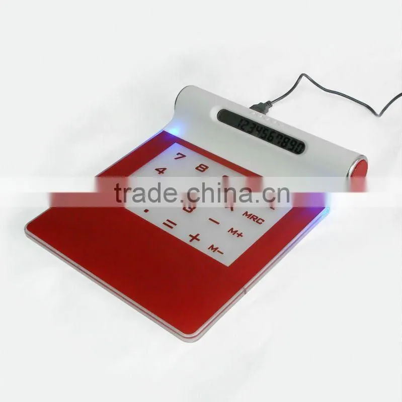 Fashion mouse pad with calculator and 4port hub for promotion use