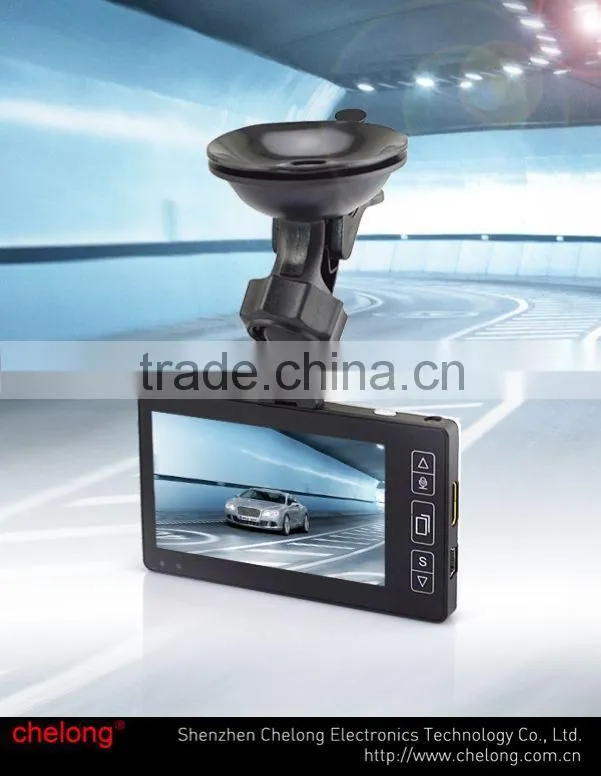3 inch LCD 150deg angle GPS SOS gs8000 G-sensor IR night vision 1080p full hd 1080p car dvr