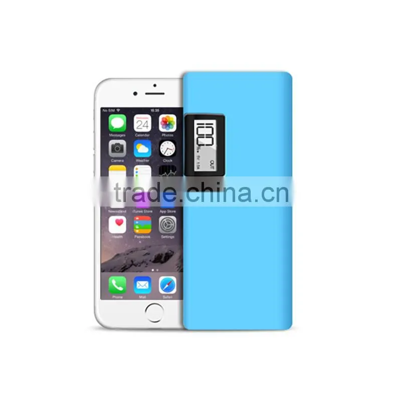 2015 Hot universal power bank move power charger with HD LCD display