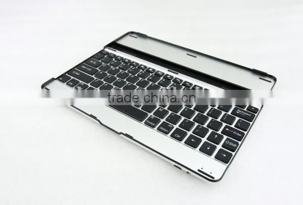 black white Aluminum Bluetooth Wireless Keyboard Case Cover for Apple New iPad 4 3 2+bluetooth wireless keyboard