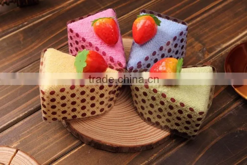 Wholesale Soft Cotton Lovely Tiramisu Cake Towels Party Gifts wedding favors towel