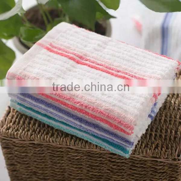 32s/2 combed cotton dyed yarn color ribs Hand Towel