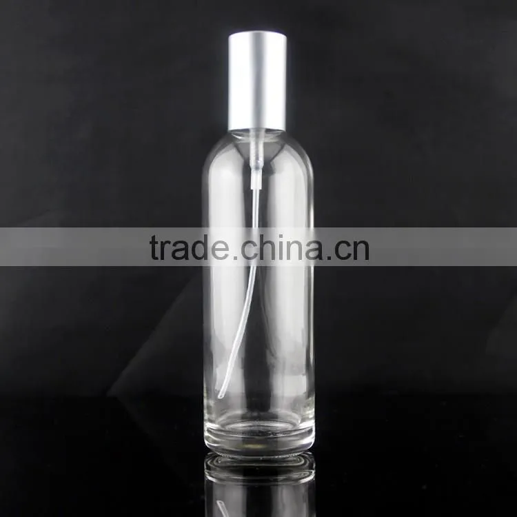 clear lotion glass bottle with golden pump