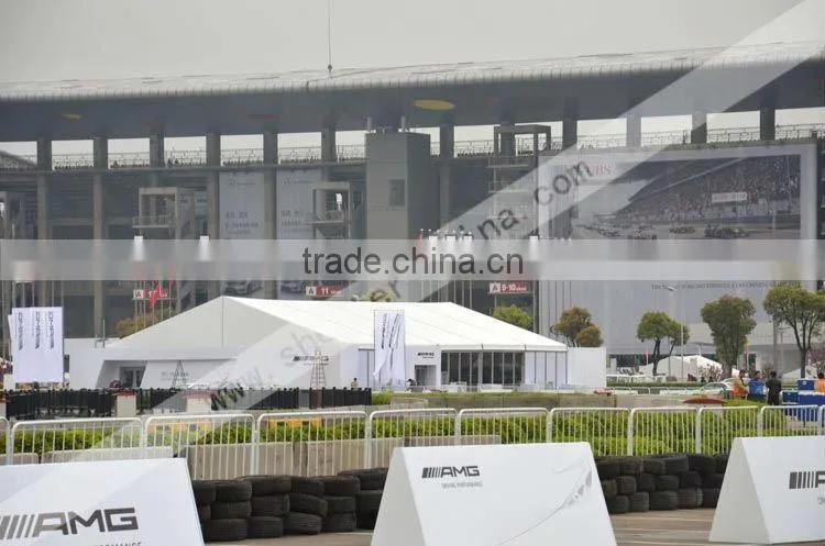 outdoor arch 25m x 60m marquee event hard ABS solid wall tent with glass door