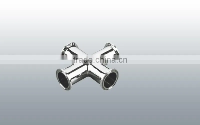 Stainless Steel 4-Way Cross Pipe Fitting Favorable Price