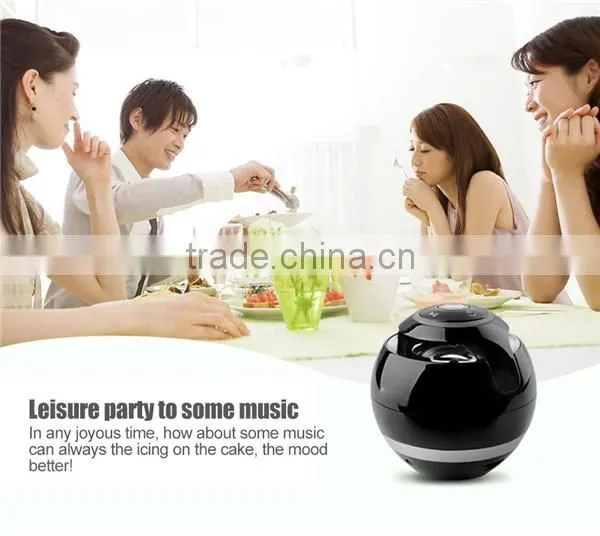 Portable Christmas Mini Ball LED Light Speaker Bluetooth Wireless Speaker With Hands-free Call