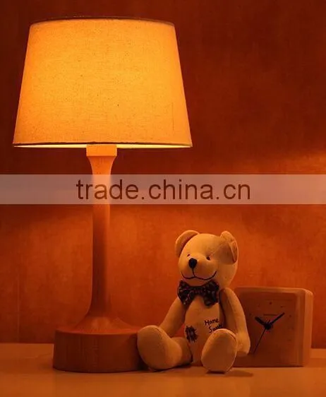 Teak Sweden Table lamp, wood table lamp, vintage wood base table lamp