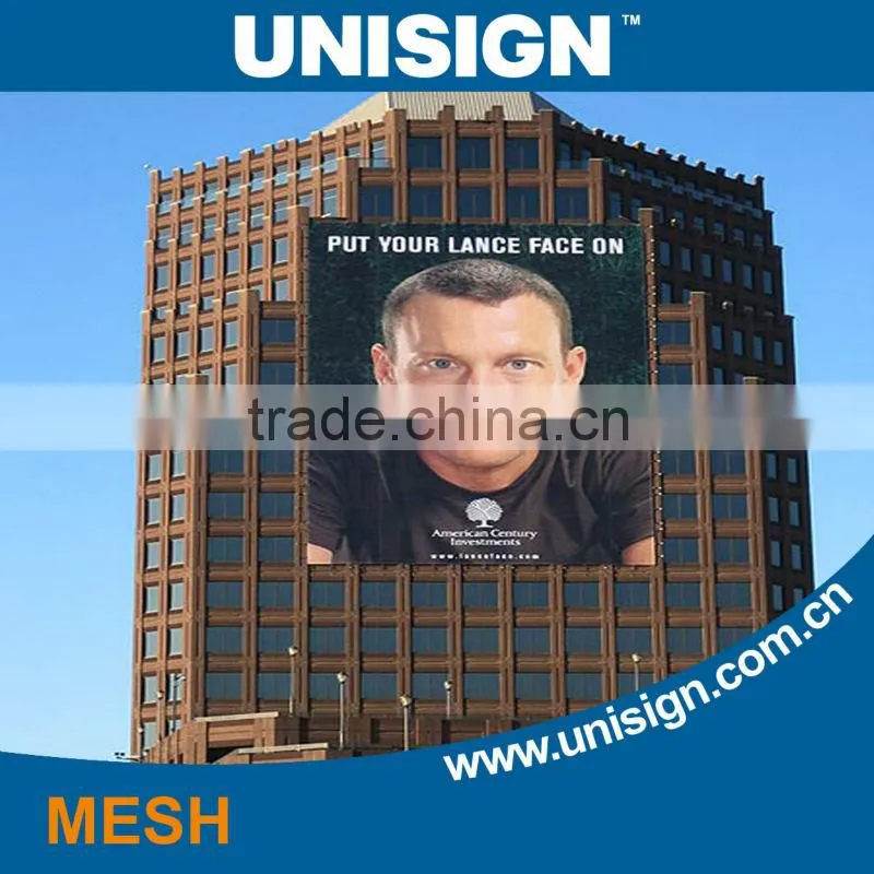 Unisign Good Quality Roll Eco-solvent Outdoor pvc mesh fabric