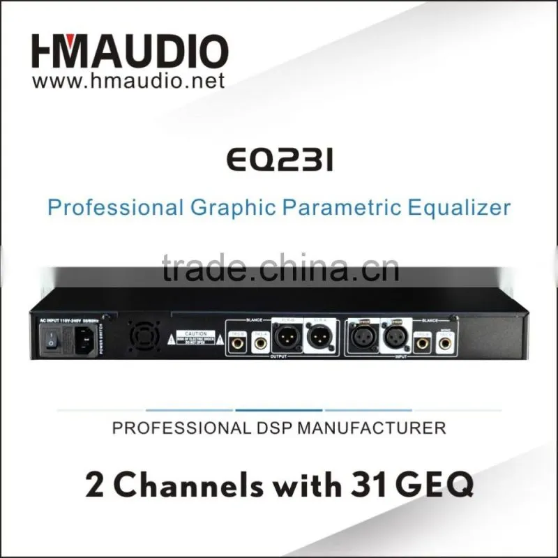 EQ231 Professional Digital Graphic Equalizer using in meeting ,ktv