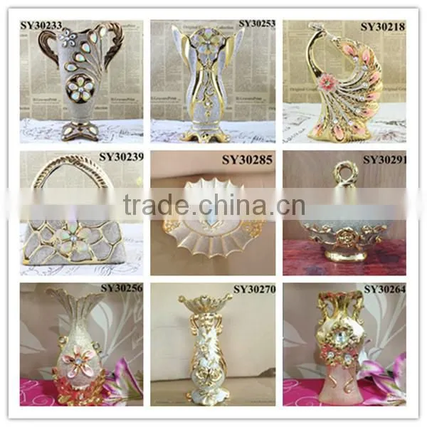2015 galvanized new design ceramic vase