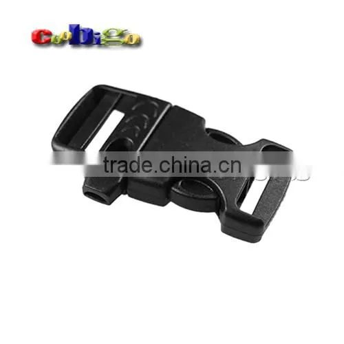 Black Emergency Survival Whistle Buckles For Paracord Bracelets #FLC007-A/B