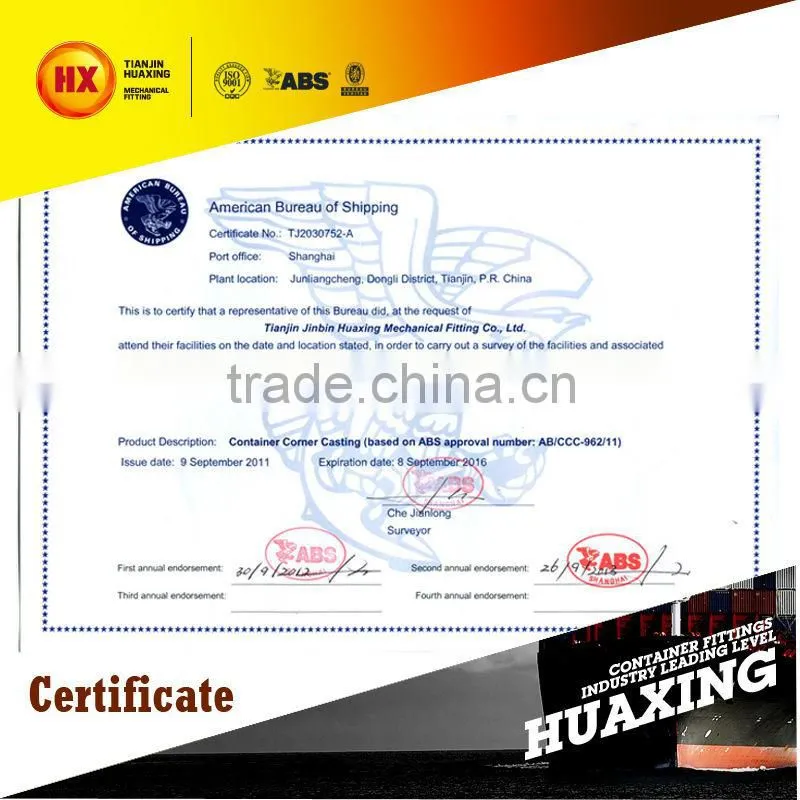 Steel Casting Container Corner Fittings