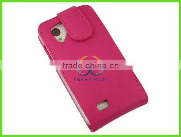 Romantic pink leather skins for cell phones case for htc
