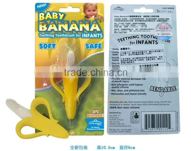 FDA Approved BPA Free Silicone Baby Toothbrush Product