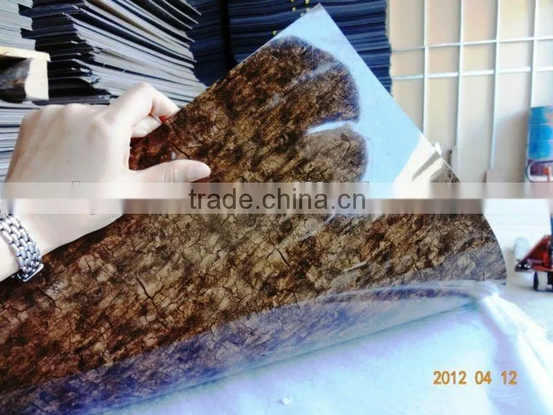 Clear PVC sole rigid sheets black for shoes 3mm