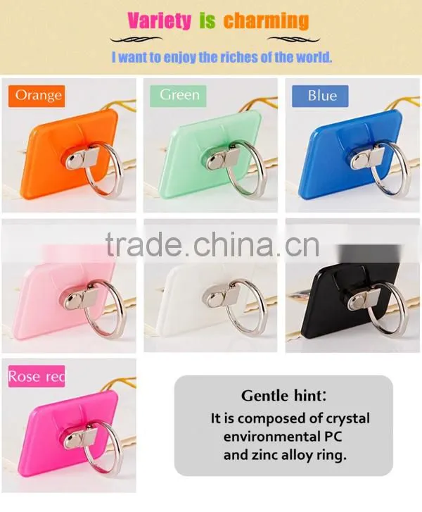 crystal polished PC and metal ring ring holder stand