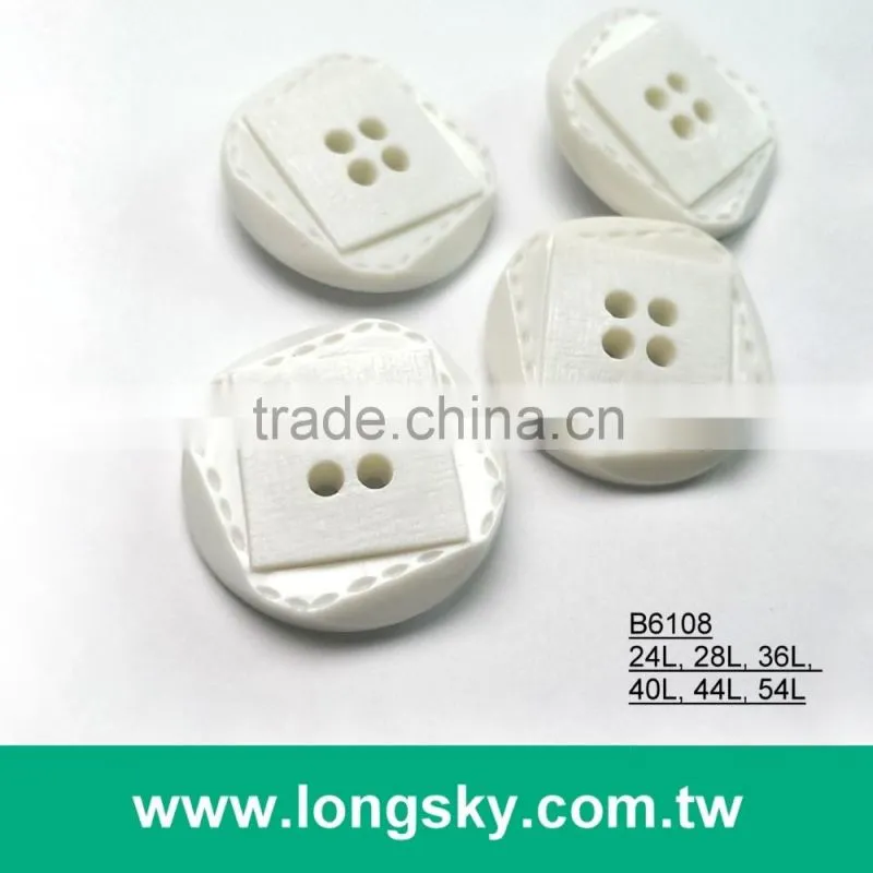 (#B6105) classic round edge 4 hole plastic button for boots decoration