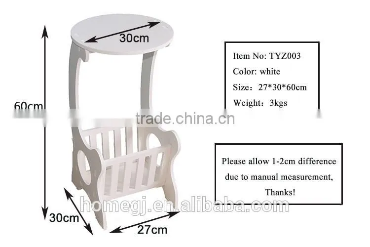 Livingroom multifunctional WPC End Table wooden floor standing end table