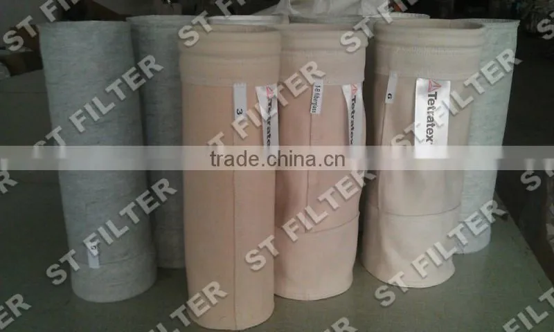 fiberglass with PTFE membrane filter bag,Dia150*1100mm
