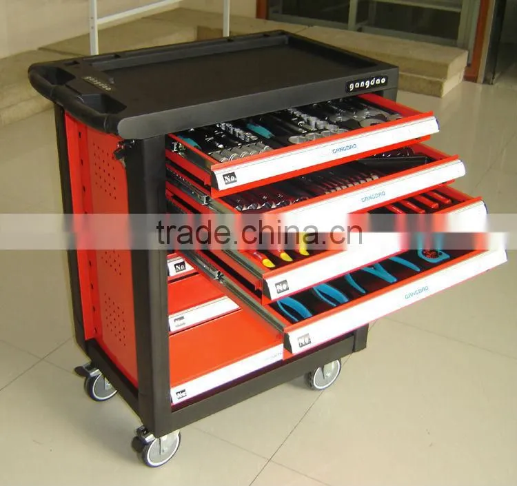 tool cabinet with hand tool set