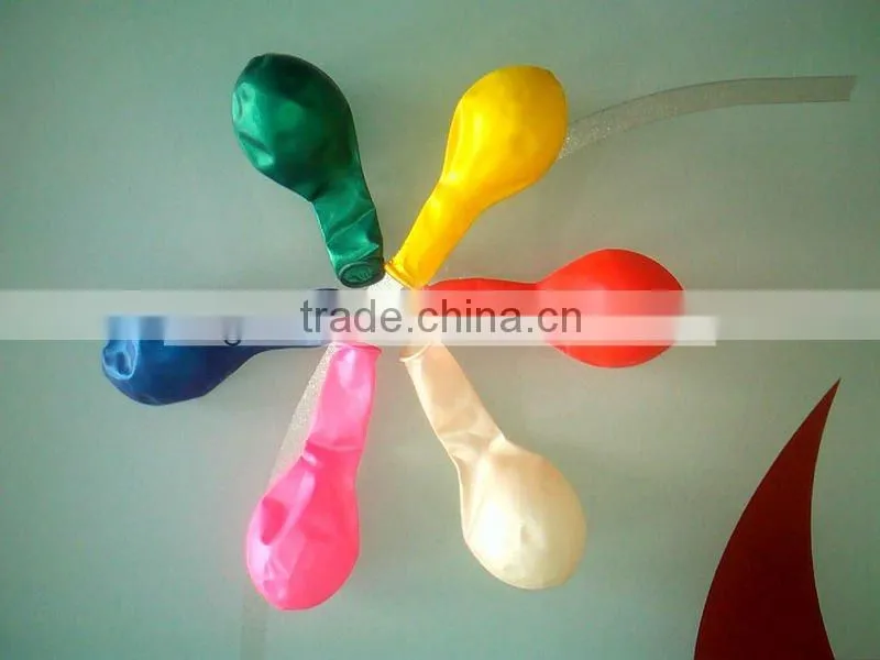 2012 fashion latex metallic heart balloons