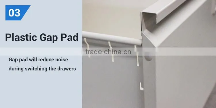 mobile 3 drawers custom made iron drawer locker