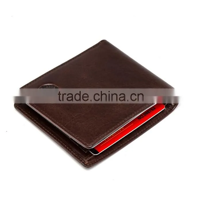 Factory Price 2016 Hot Sell Special Design Genuine Leather Men Purse