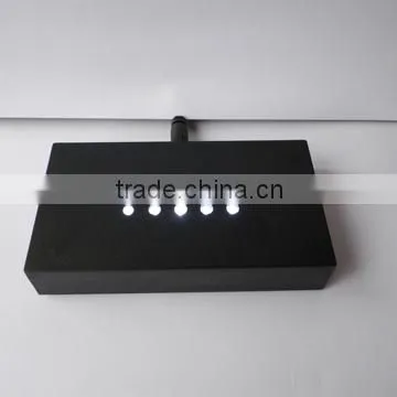 Promotional Black Rectangle Led Light Bases For Crystals