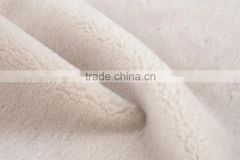 Super hot china factory plain soft wool plush