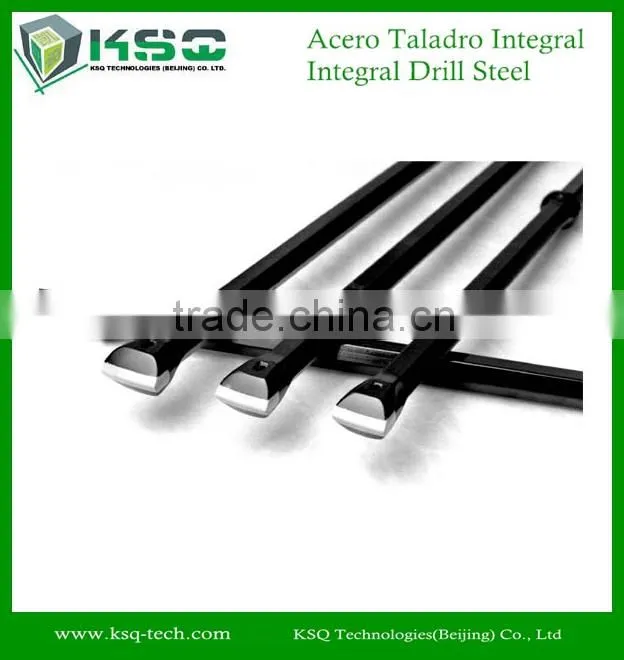 Chisel bit integral rod