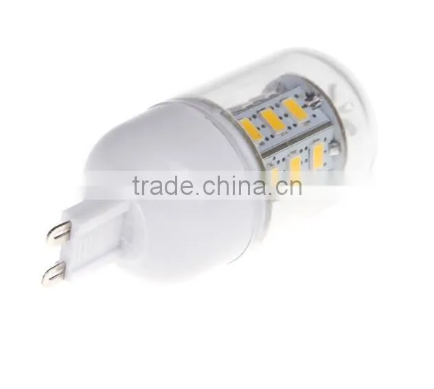 High Luminous 220V G9 Socket 12W 24 5730 SMD LED Corn Light Bulb Lamp White Light and Warm White Light